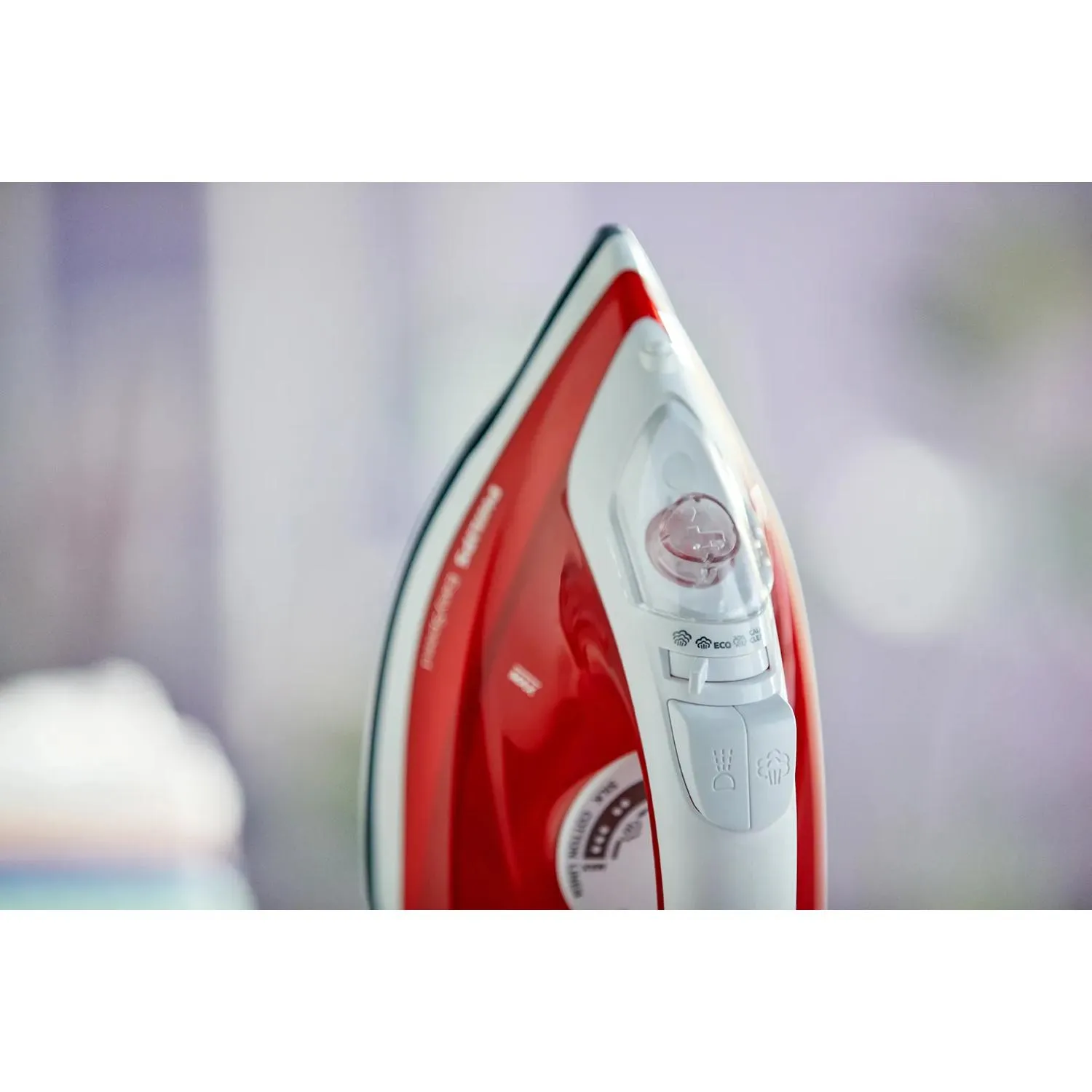 Philips EASYSPEED -Kuiva- &amp; h&ouml;yrysilitysrauta, Punainen, Valkoinen