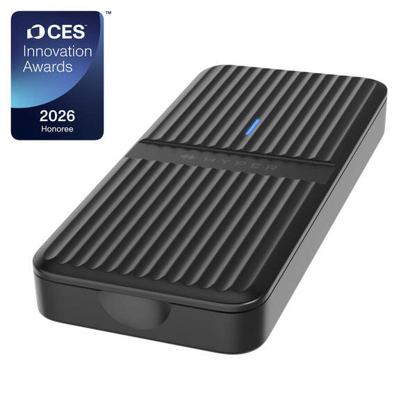 HyperDrive Next HD2500GL M.2 NVMe SSD-kapsling, USB4, verktygsfri, svart