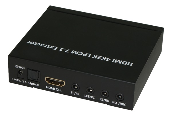 HDMI &auml;&auml;nenmuunnin, HDMI &auml;&auml;ni - analoginen/optinen,  HDCP 1.2, must