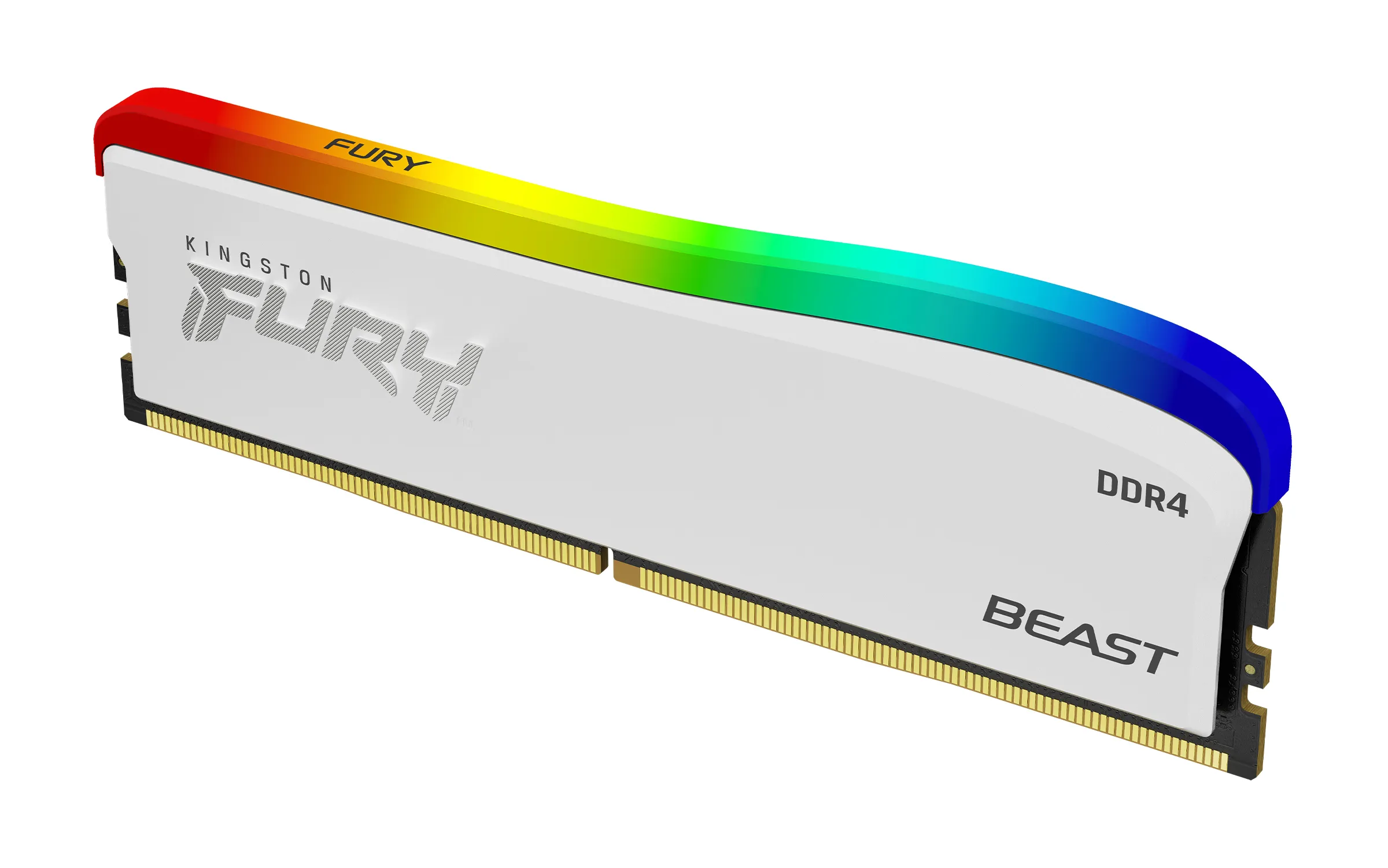Kingston FURY Beast RGB SE 32 Gt (2 x 16 Gt) DDR4 3600 MHz, CL18 -muisti, Valkoinen