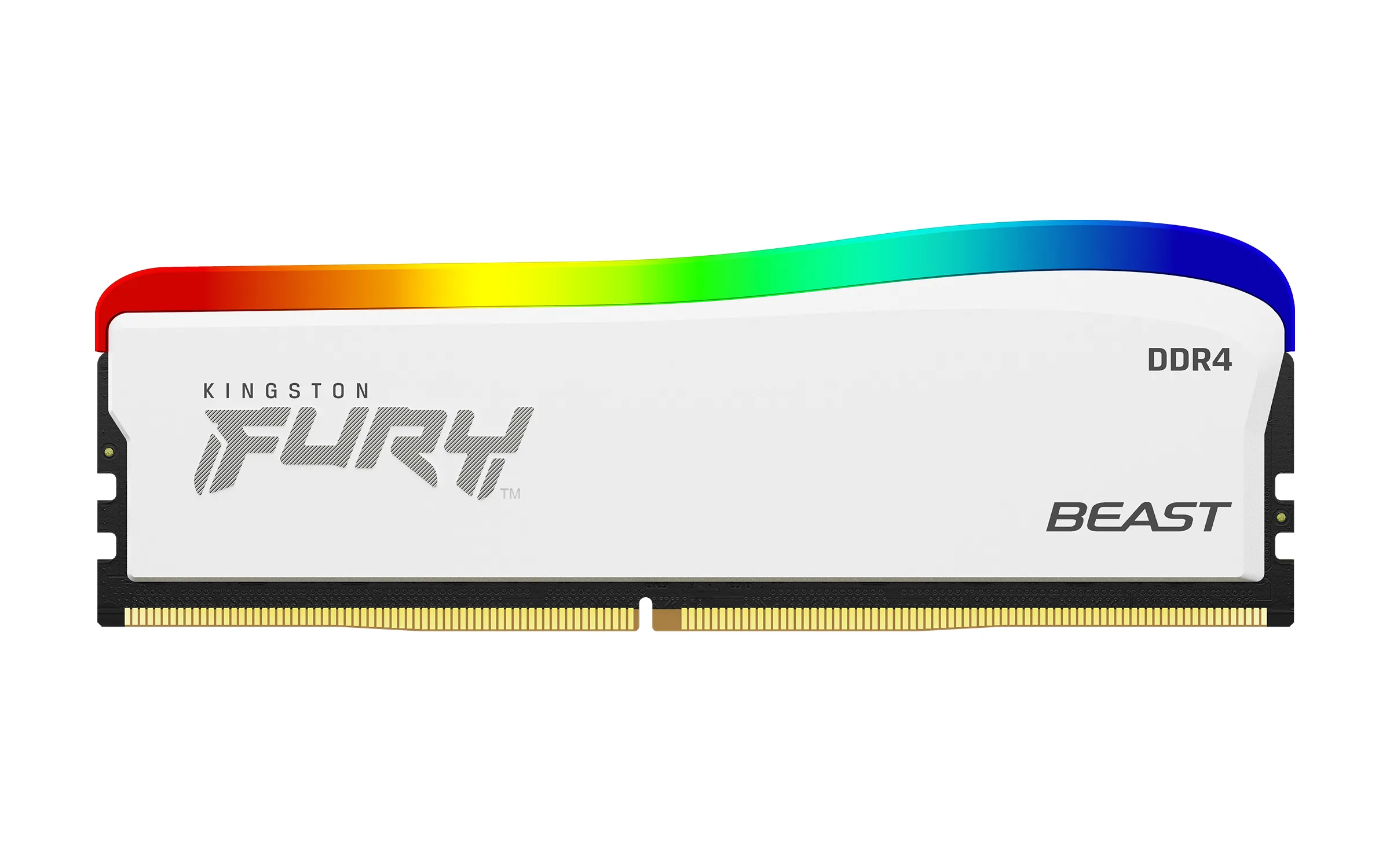 Kingston FURY Beast RGB SE 32 Gt (2 x 16 Gt) DDR4 3600 MHz, CL18 -muisti, Valkoinen