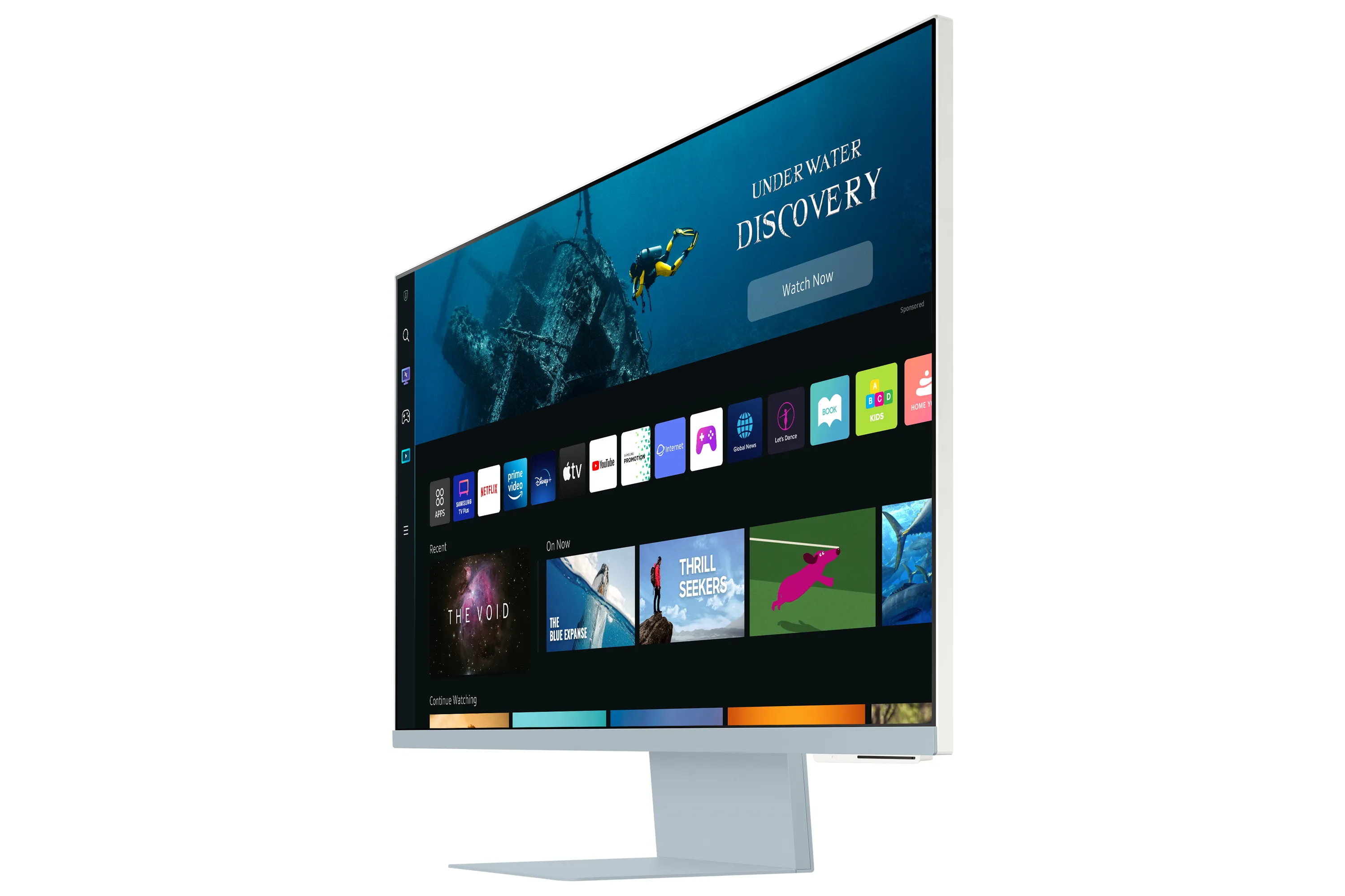 Samsung 32" Smart Monitor M8 S32BM80BUU 4K UHD, USB-C, VA -n&auml;ytt&ouml;, Sininen