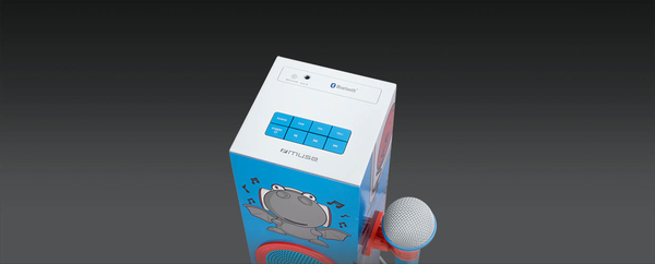 Mues M-1020 KDB Kids tower speaker BT Mic Blue