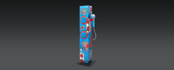 Mues M-1020 KDB Kids tower speaker BT Mic Blue
