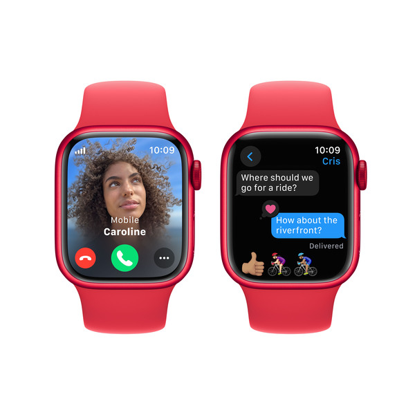 Apple Watch Series&nbsp;9 GPS + Cellular 41mm (PRODUCT)RED Aluminium Case with (PRODUCT)RED Sport Band - S/M
