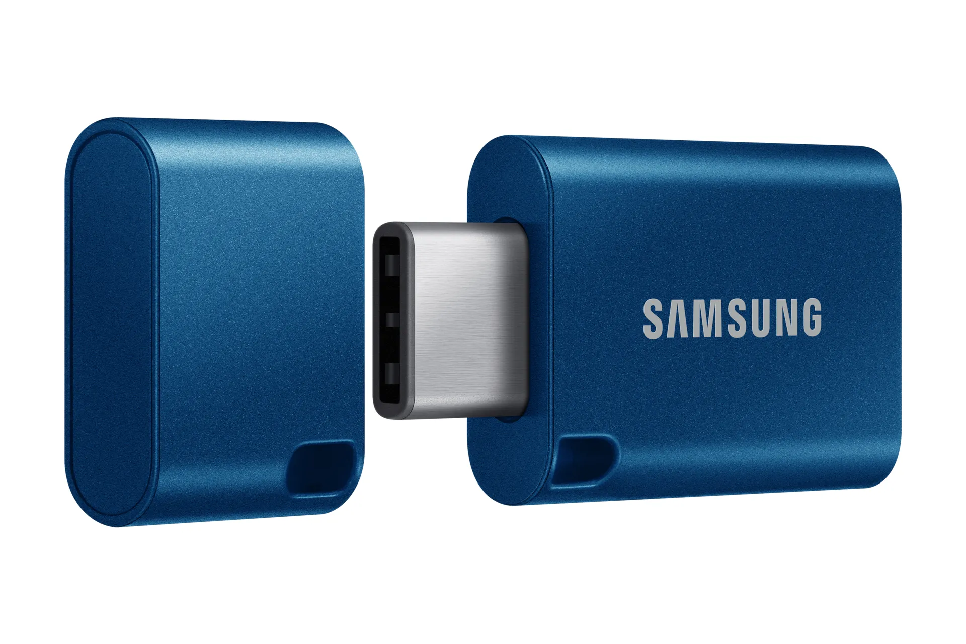 Samsung MUF-512DA 512 GB extern SSD med USB 3.2 Gen 1 (USB-C), portabel, st&ouml;tt&aring;lig, vattent&aring;lig, bl&aring;