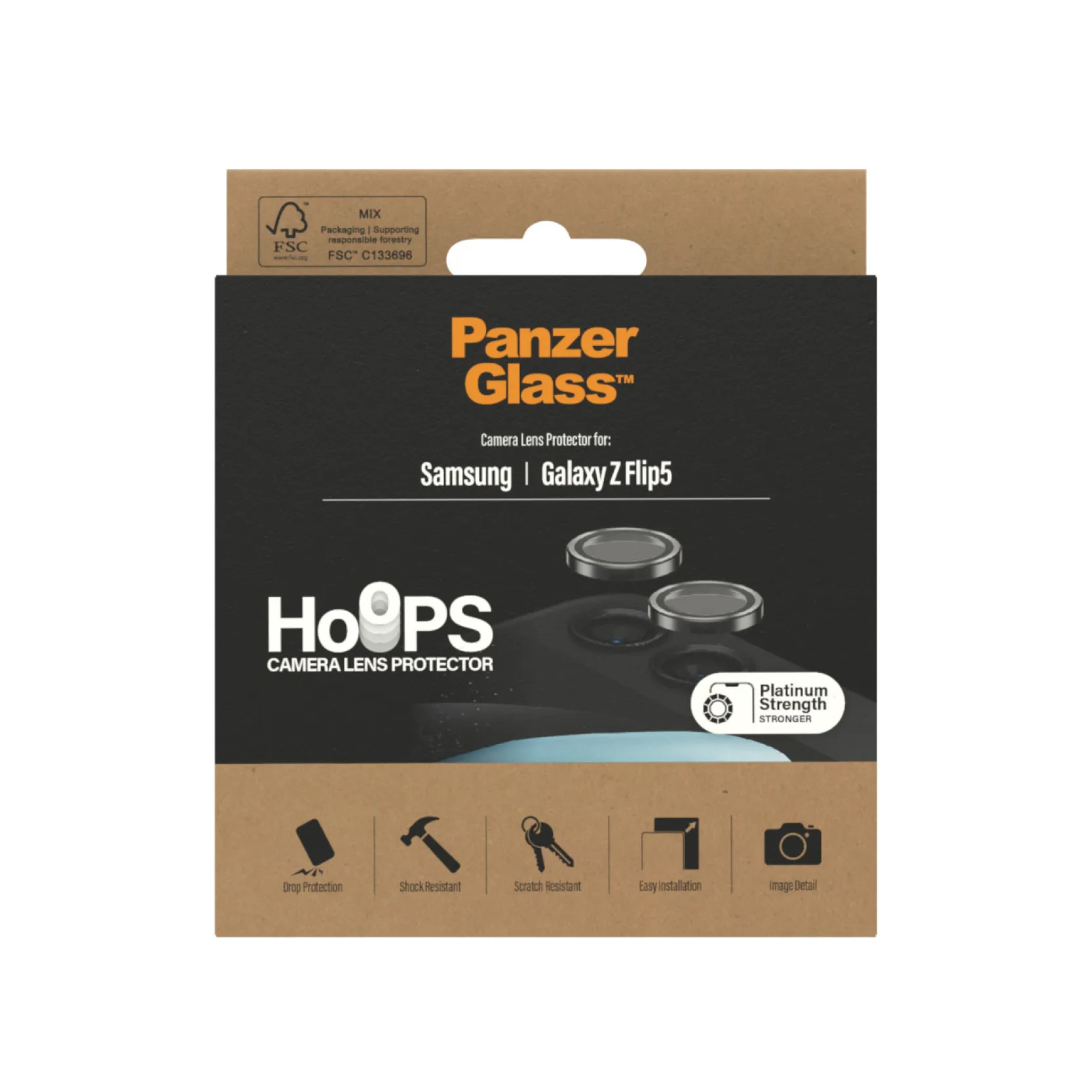 PanzerGlass Hoops, Galaxy Z Flip5 - Camera Lens Protector