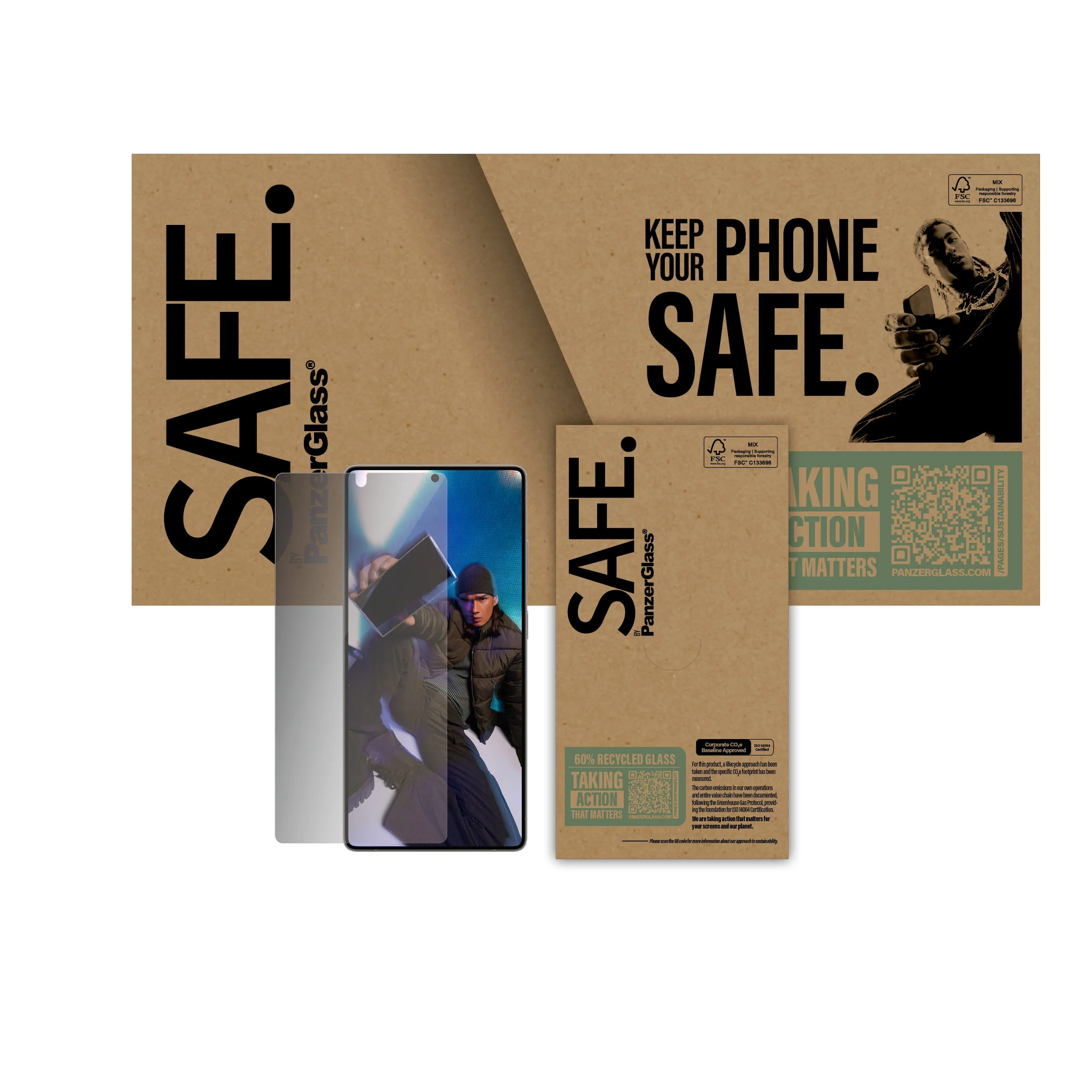 PanzerGlass SAFE Ultra-Wide Fit Galaxy S25 Ultra - sk&auml;rmskydd, Privacy