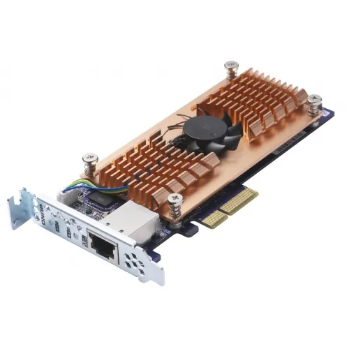 QNAP Dual M.2 22110/2280 SATA SSD and single 10GBASE-T 10GbE network expansion card (PCIe Gen2 x 4) for TS-x53B