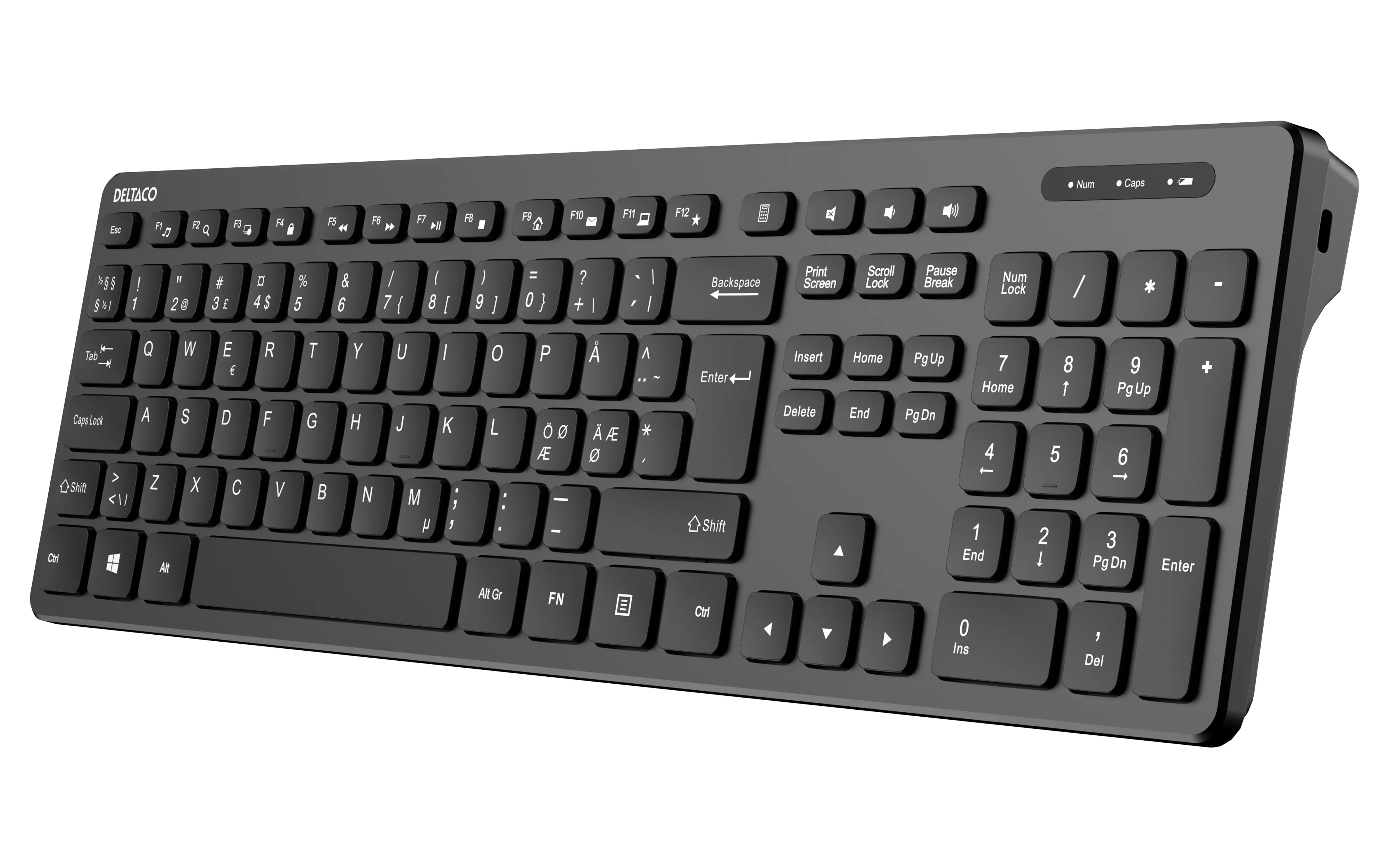 Deltaco TB-626-1S Keyboard, Membrane