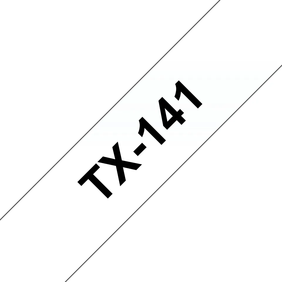 Brother 18mm 15m Svart p klar / Laminerad
