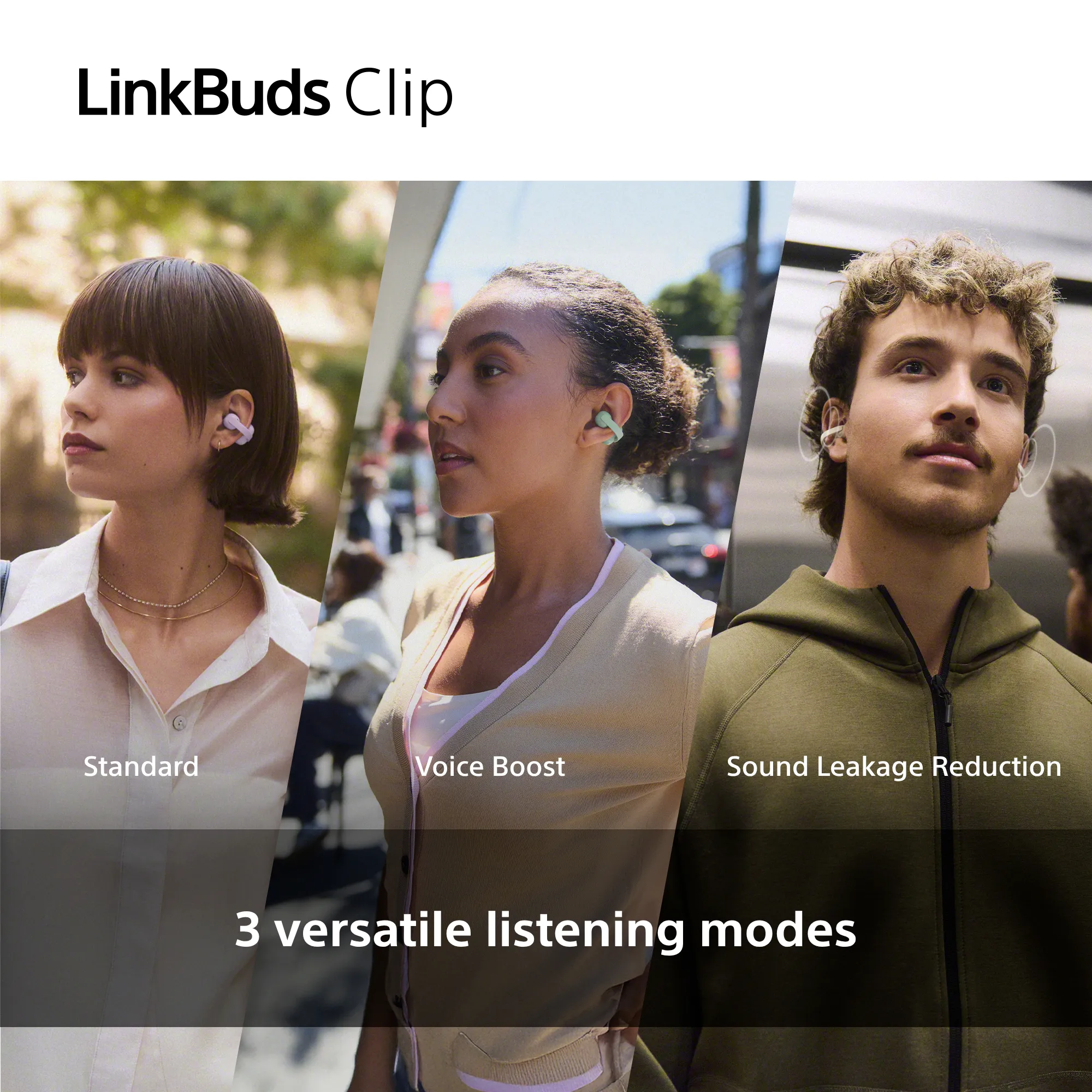 Sony LinkBuds Clip Wireless Earbuds, Green