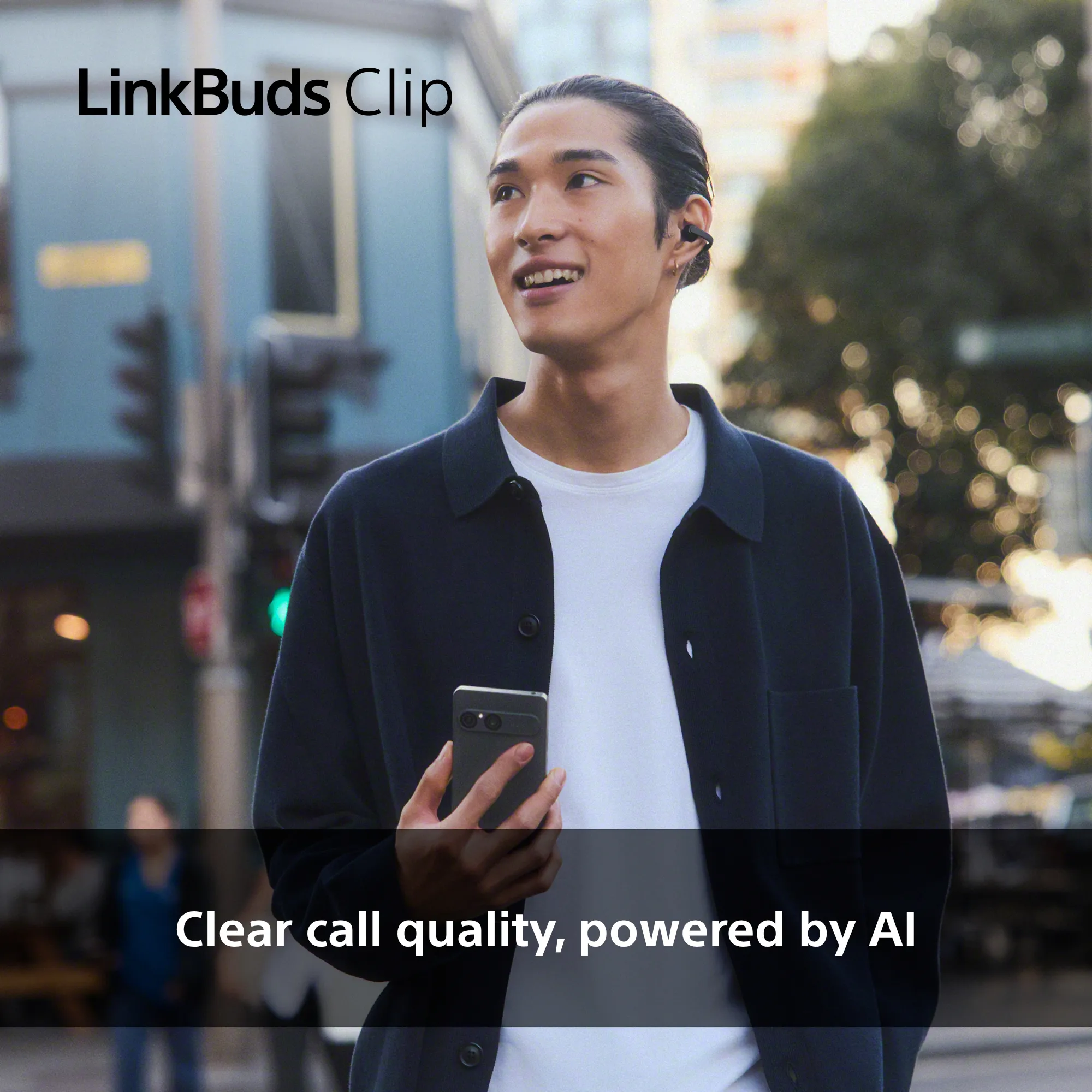 Sony LinkBuds Clip Wireless Earbuds, Green