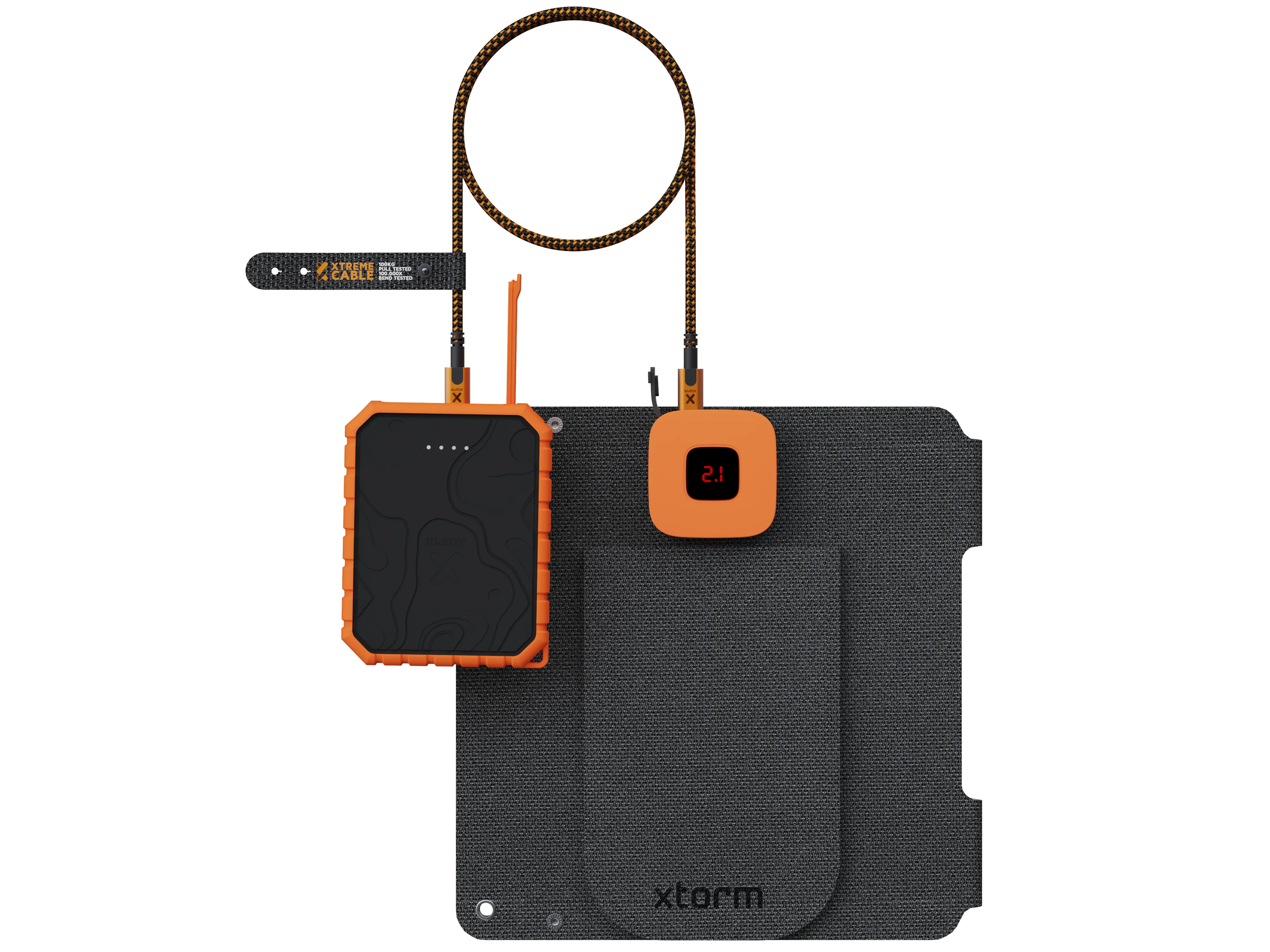 Xtorm Powerful SolarBooster 14W - Solar panel IPX4 USB-C/A outputs