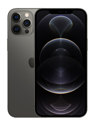 Kunnostettu iPhone 12 Pro Max 128 Gt, grafiitti (Erinomainen kunto, uusi akku)