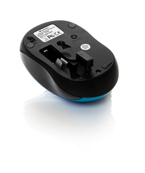 Verbatim Go Nano Wireless Mouse, Caribbean Blue