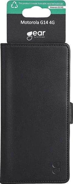 GEAR Wallet, Moto G14 - Wallet Case, Black