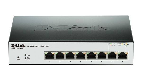 D-LINK 8-Port PoE Gigabit EasySmart Switch