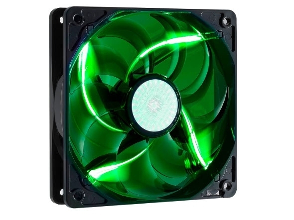 CM SICKLEFLOW 120X120X25 - GREEN LED FAN