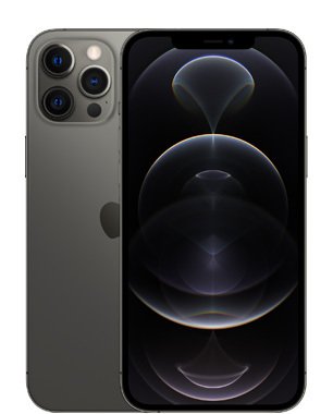 Kunnostettu iPhone 12 Pro Max 128 Gt, grafiitti (Erinomainen kunto, uusi akku)