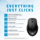 HP 430 Multi-Device Wireless Mouse, Black (Consumer)