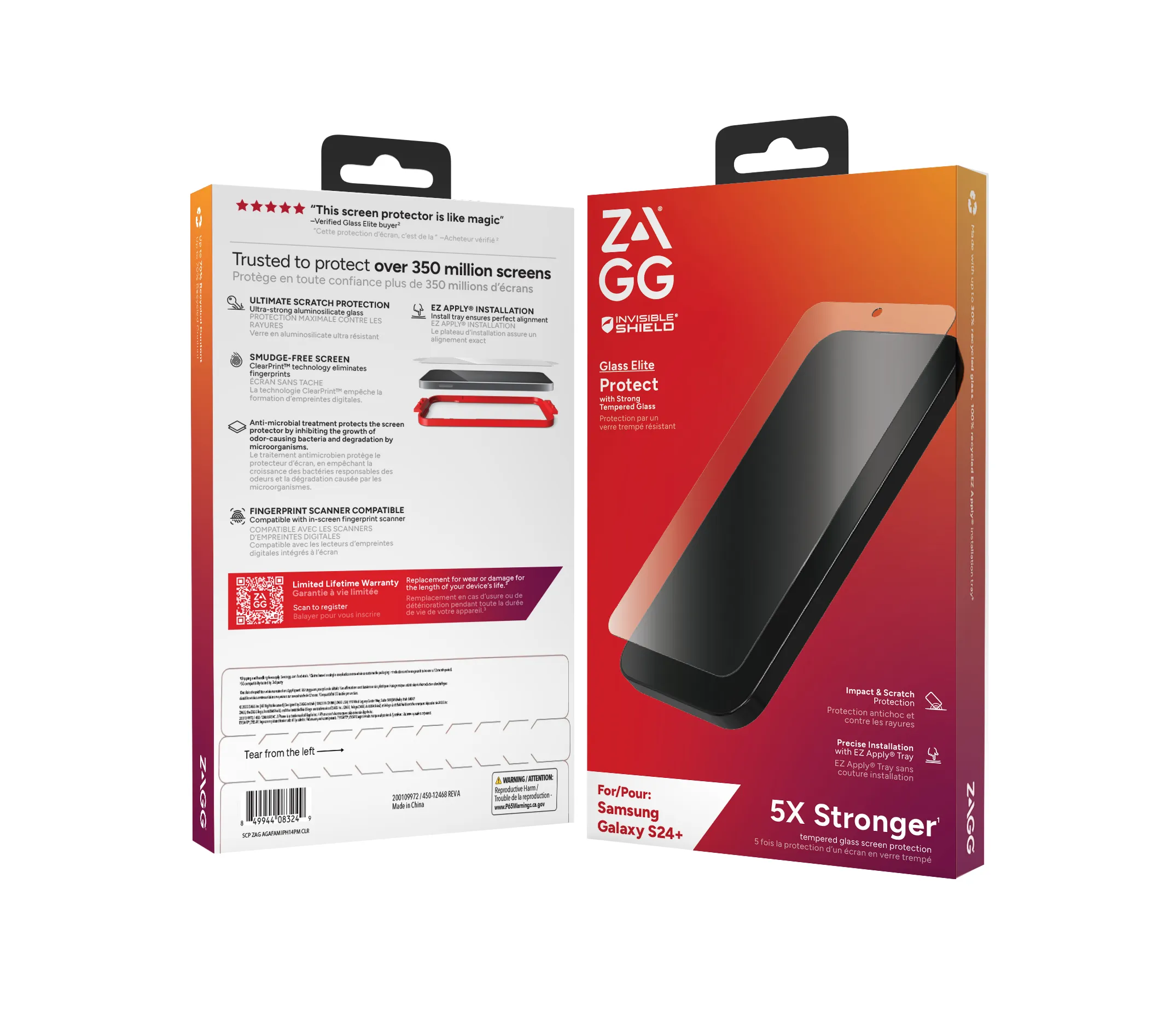 Zagg InvisibleShield Glass Elite Galaxy S24 Plus - skärmskydd