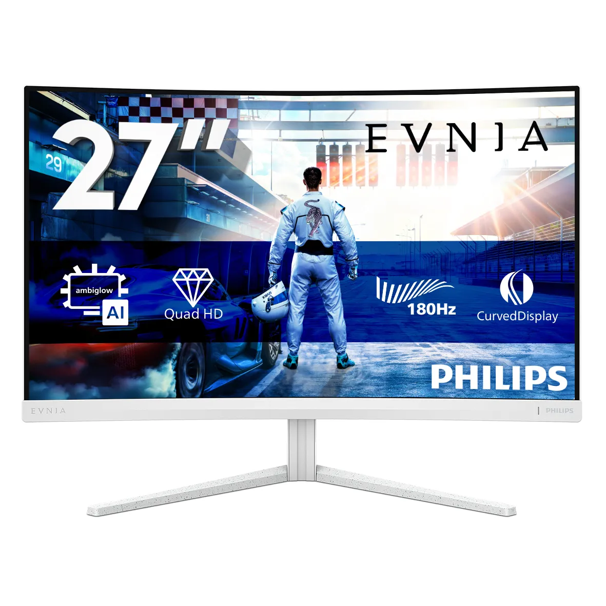 Philips Evnia 27M2C5501/00 27" Quad HD, Fast VA, HDR, 180Hz curved gamingsk&auml;rm