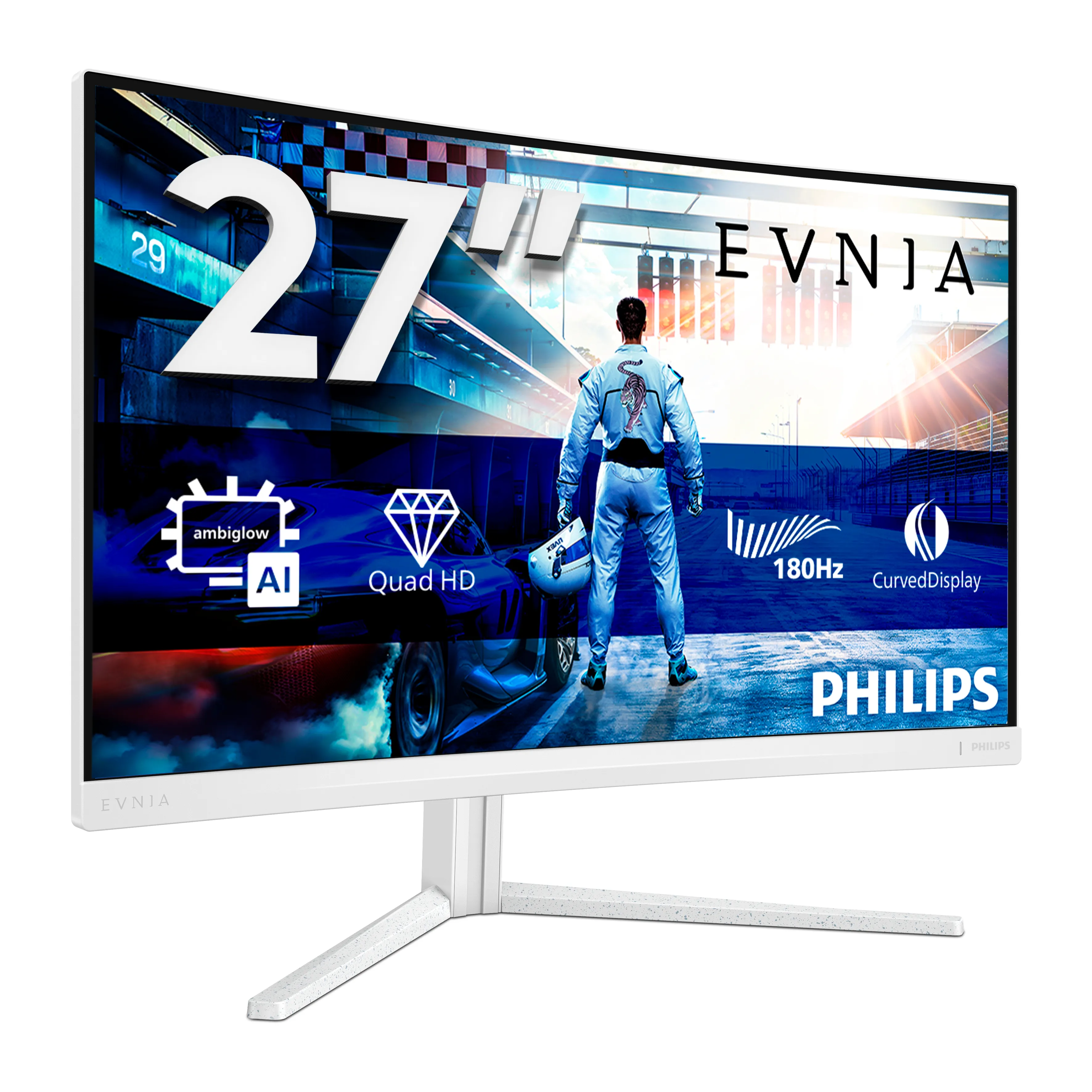 Philips Evnia 27M2C5501/00 27" Quad HD, Fast VA, HDR, 180Hz curved gamingsk&auml;rm