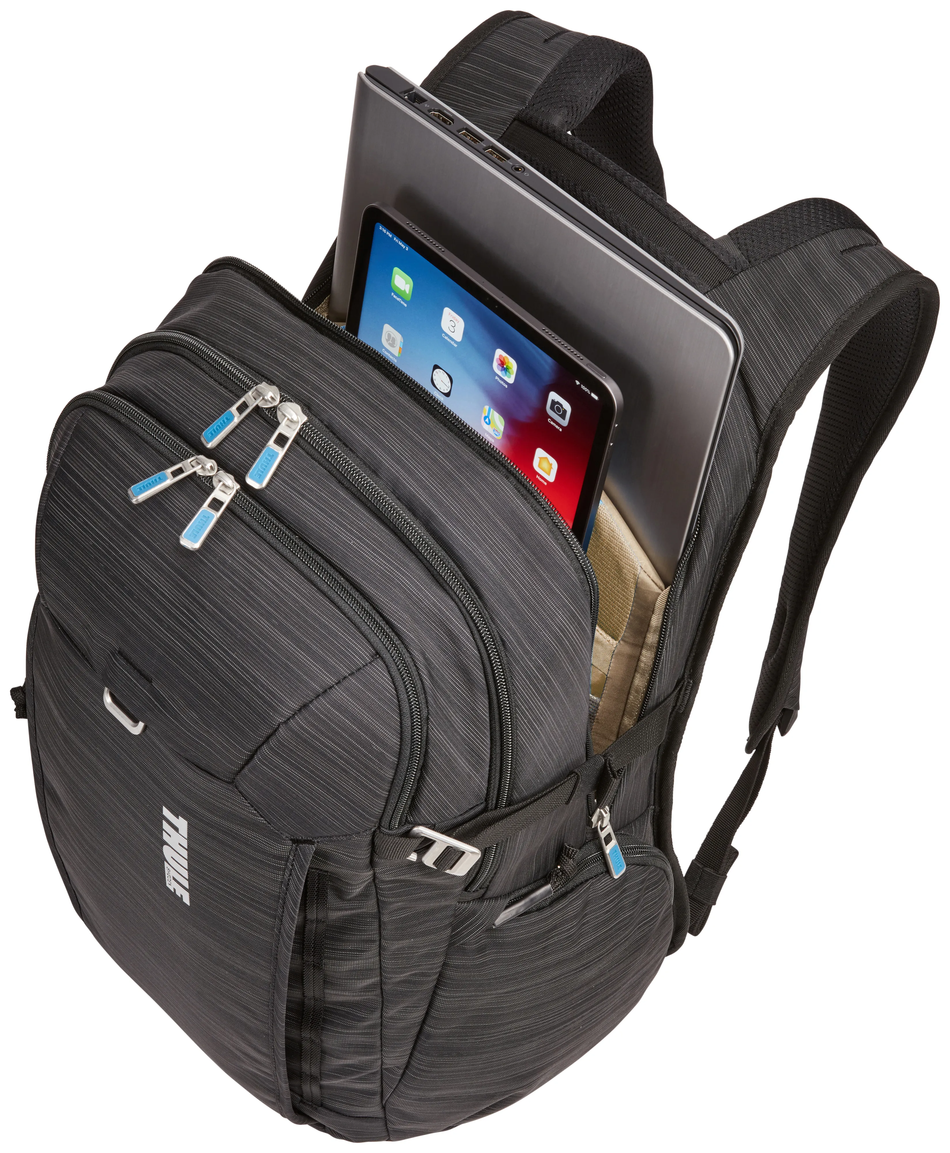 Thule Construct 28l -tietokonereppu, musta, 15.6"