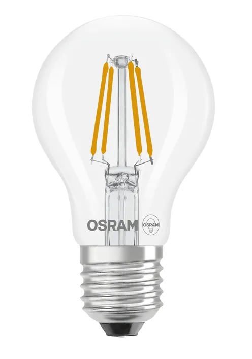 OSRAM LED Star Classic A 40 Filament 3.4 W E27 Warm White Clear