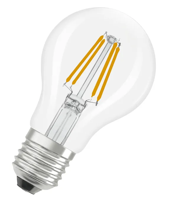 OSRAM LED Star Classic A 40 Filament 3.4 W E27 Warm White Clear
