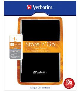 Verbatim Store 'n' Go 1 Tt 2.5" -ulkoinen HDD, musta
