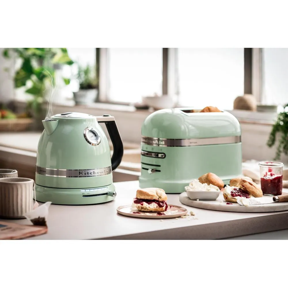 KitchenAid Artisan 5KMT2204EPT Br&ouml;drost, 2 skivor, 1250 W, Gr&ouml;n & Rostfritt st&aring;l