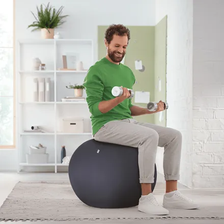 Leitz Ergo - activity ball, dark grey, 55cm