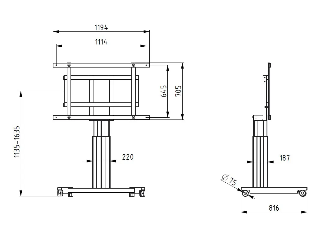 M CISCO Spark Board 55 Kit Motorized Mou
