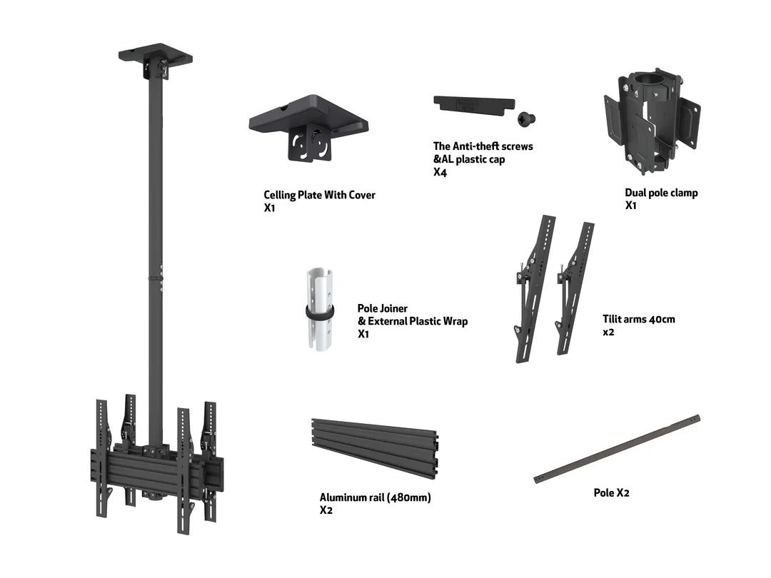 M Ceiling Mount Pro MBC1UX2 VESA 400