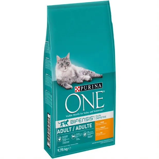 Purina ONE Adult Chicken & Whole Grains, Torrfoder f&ouml;r katt, 9,75 kg