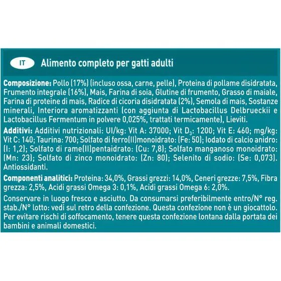 Purina ONE Adult Chicken & Whole Grains, Torrfoder f&ouml;r katt, 9,75 kg