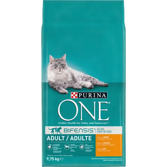 Purina ONE Adult Chicken &amp; Whole Grains, Torrfoder f&ouml;r katt, 9,75 kg