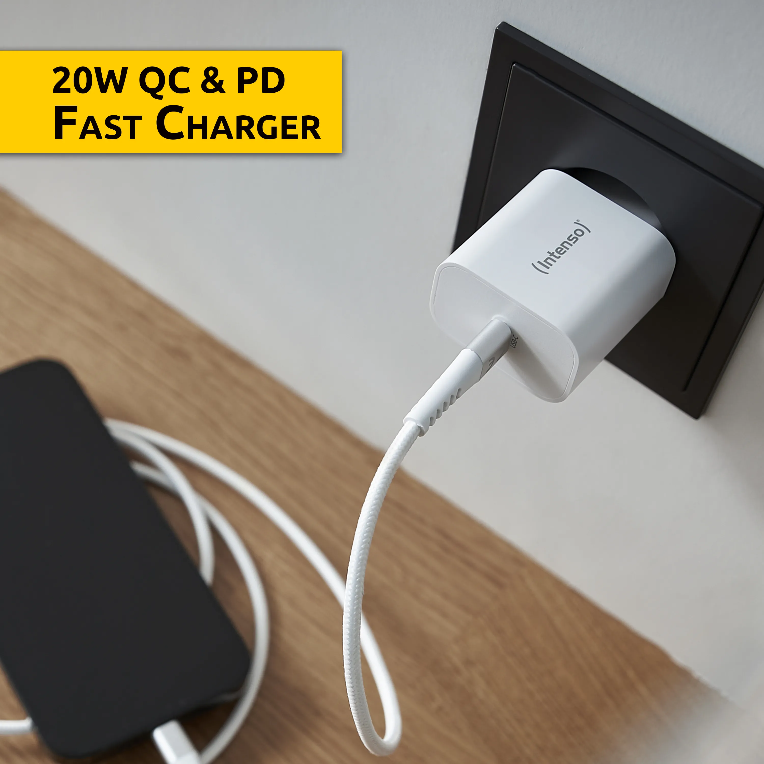 Intenso Power Adapter 1x USB-C 20W White