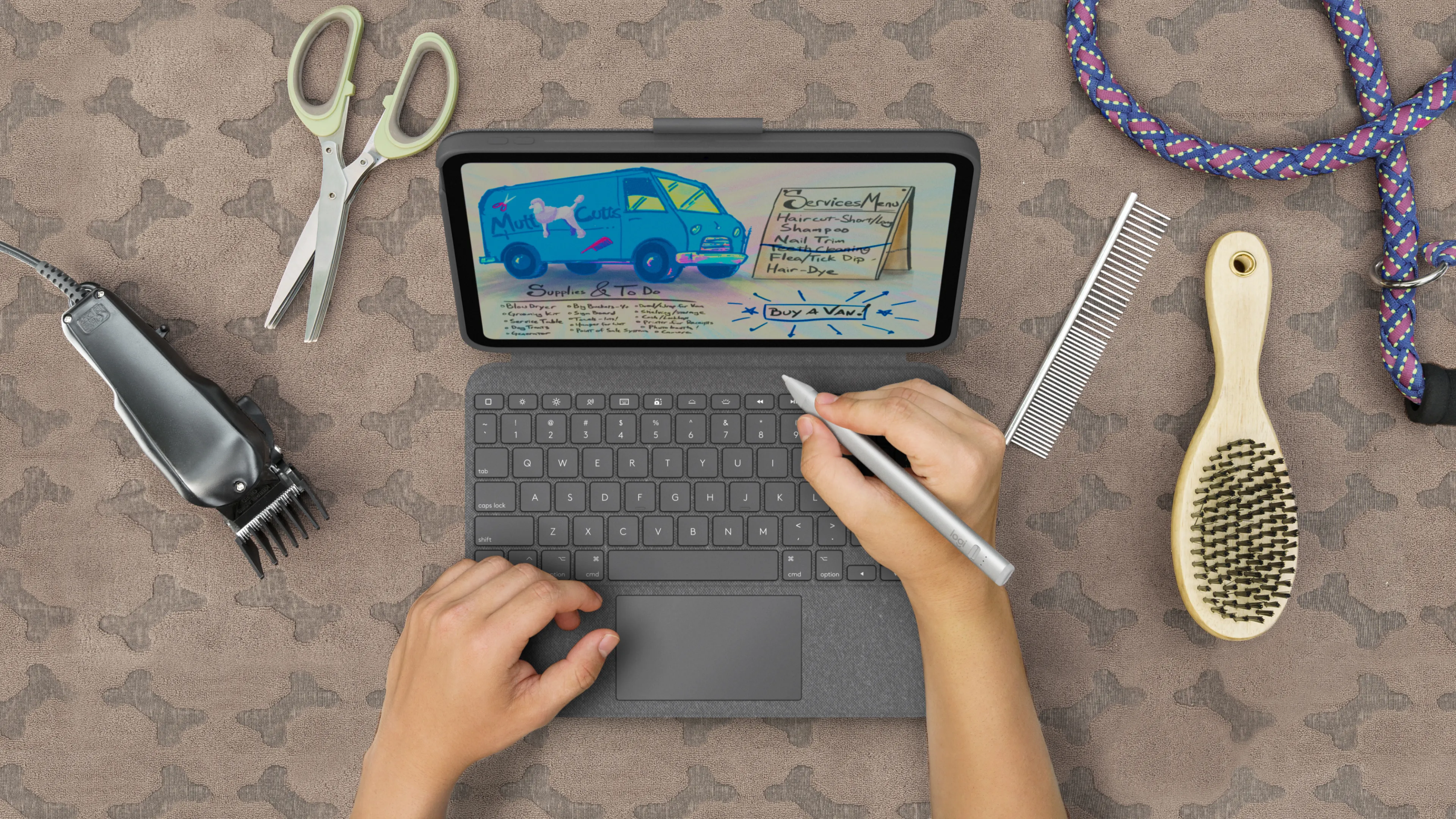 Logitech Crayon - digital pen, silver