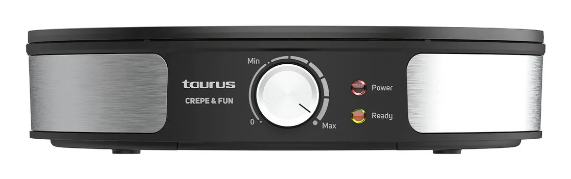 Taurus Crepe&Fun crepesmaskin, 1200 watt, Svart, Rostfritt st&aring;l