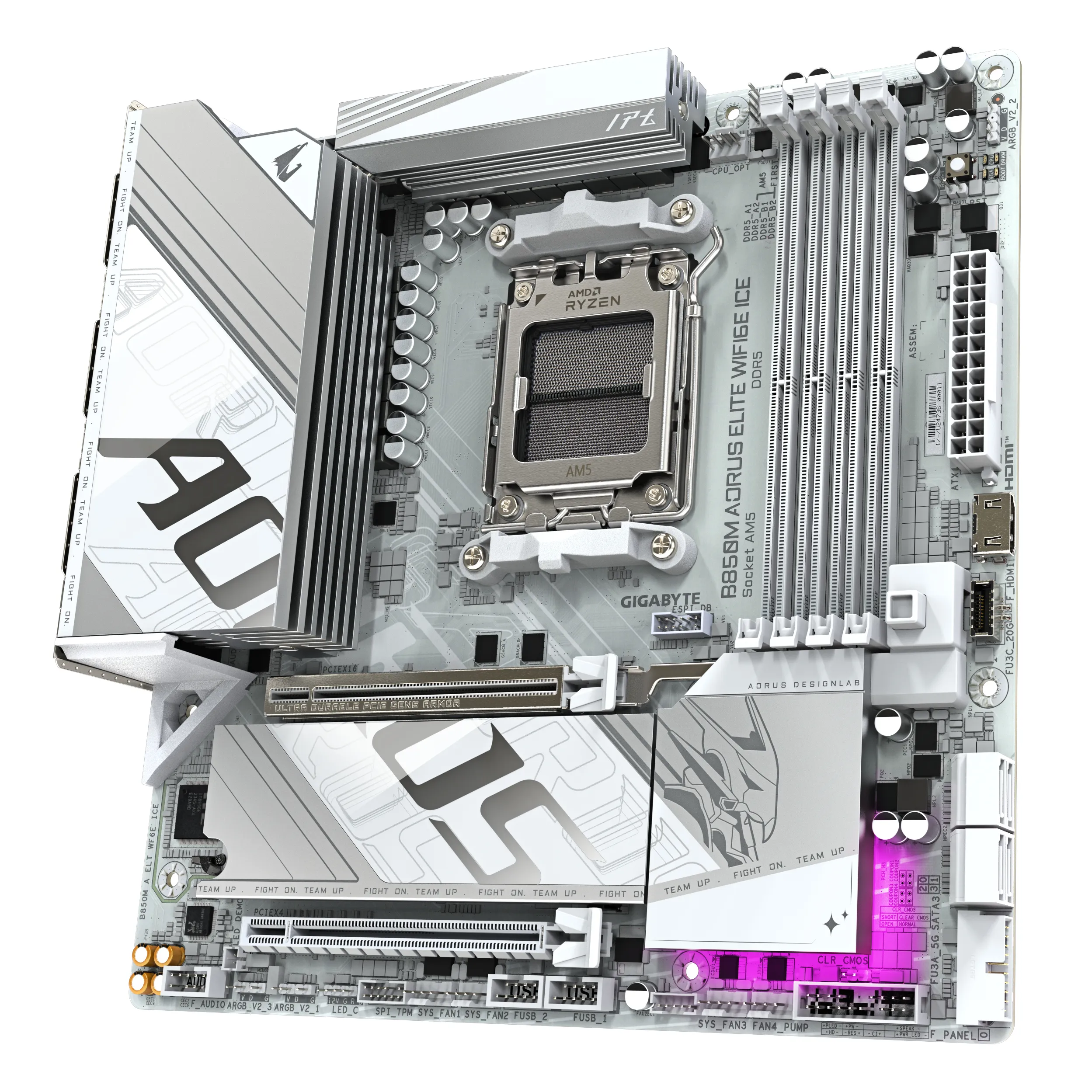Gigabyte B850M Aorus Elite Ice WiFi 6E mATX - motherboard
