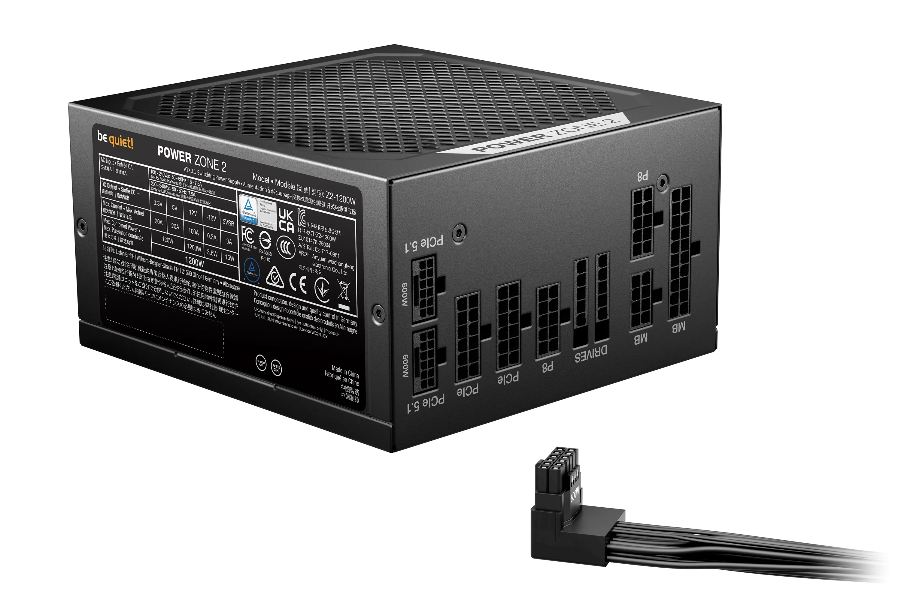 be quiet! Power Zone 2 1200W - PSU, 80 Plus Platinum
