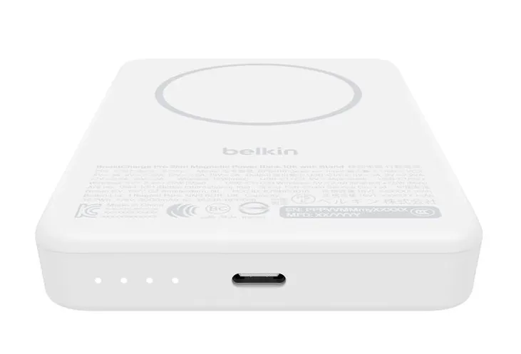 Belkin BOOSTCHARGE Slim Magnetic 10000 mAh, 15W, PD 20W - powerbank, White
