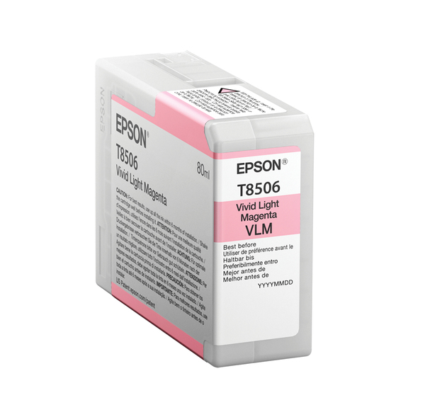 EPSON Singlepack Vivid Light Magenta T850600 UltraChrome HD ink 80ml