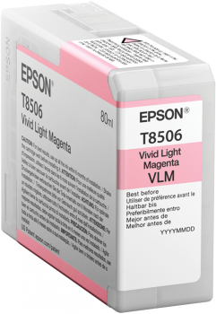 EPSON Singlepack Vivid Light Magenta T850600 UltraChrome HD ink 80ml