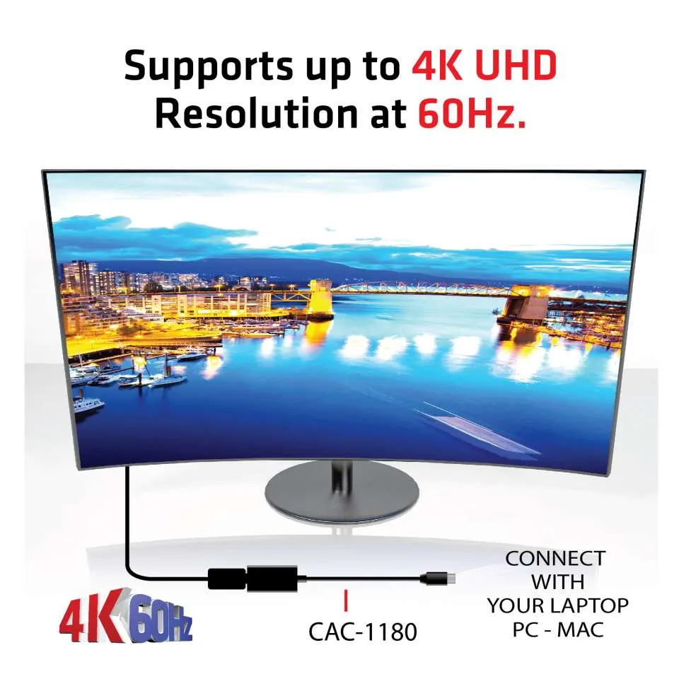 Club 3D  mini DisplayPort – HDMI 1.4 - kabel, 0,165 m, Svart