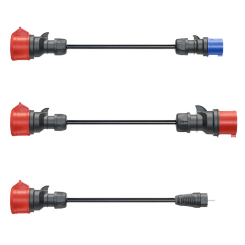 go-e CH-04-37 adaptersats f&ouml;r Gemini flex 11 kW (CEE r&ouml;d 32 A, CEE bl&aring; 16 A)