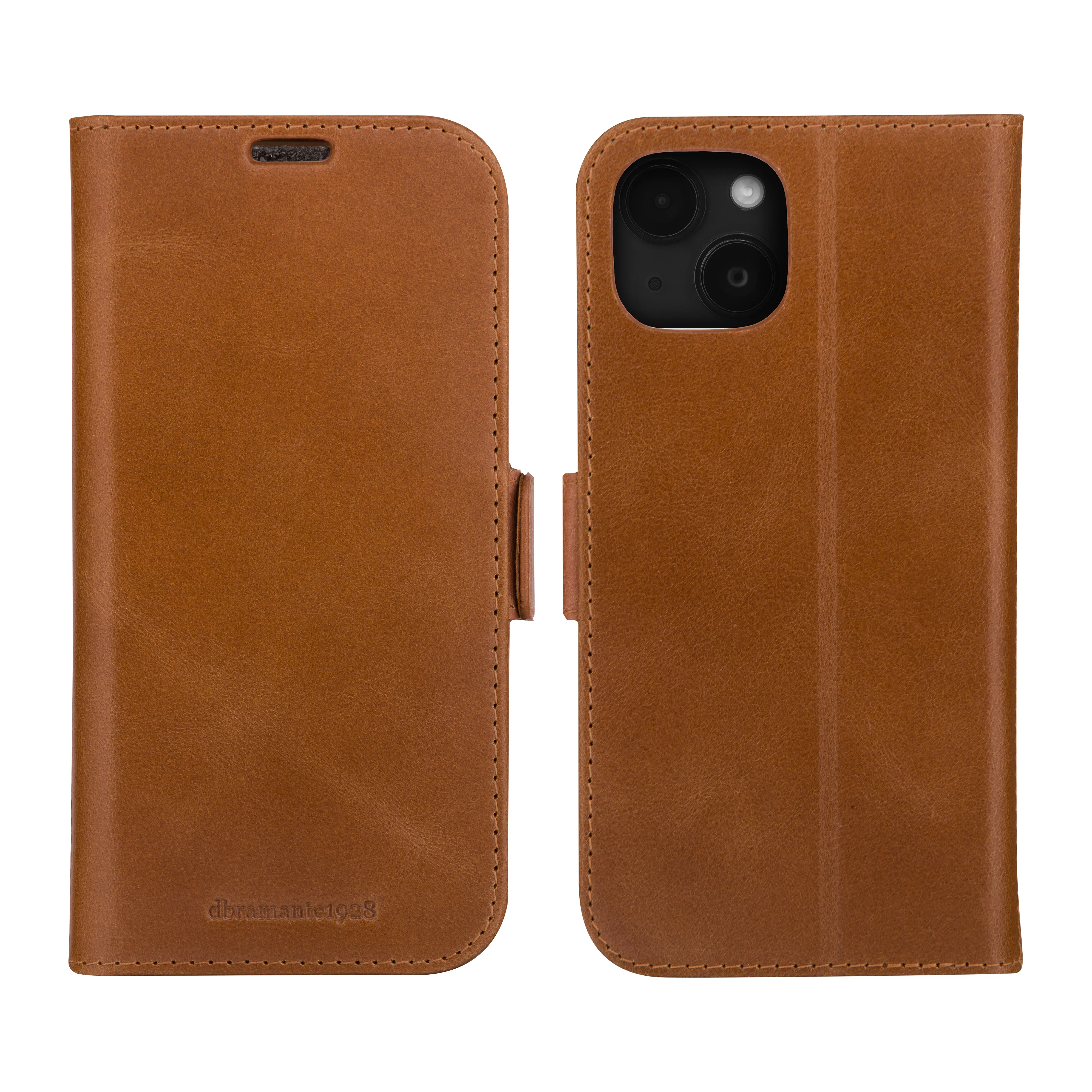 Dbramante1928 Copenhagen, iPhone 15 - Wallet Case, Tan